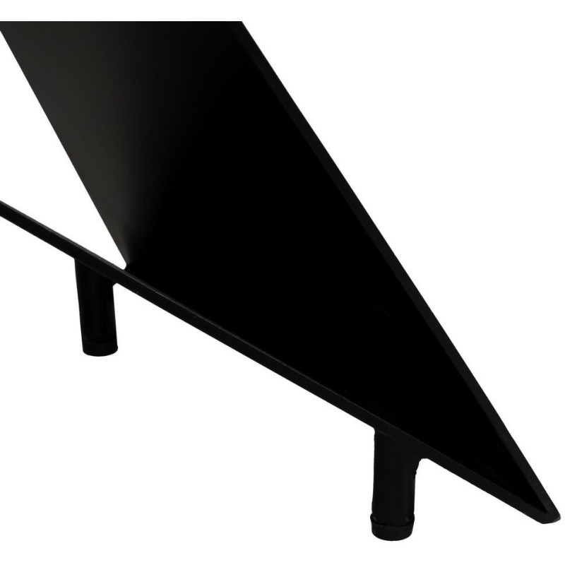 Grande Table basse industrielle Rectangulaire en Bois d'acacia Naturel Métal Noir Naira - 9