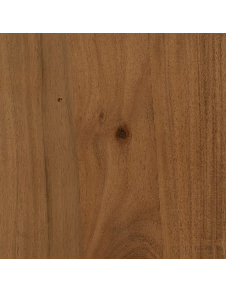 Table à manger industrielle Rectangulaire 6 personnes en Bois d'acacia Naturel Métal Noir Naira - 3