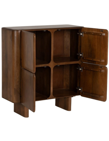 Buffet moderne 4 portes en Bois de manguier Marron Nosy Be - 2