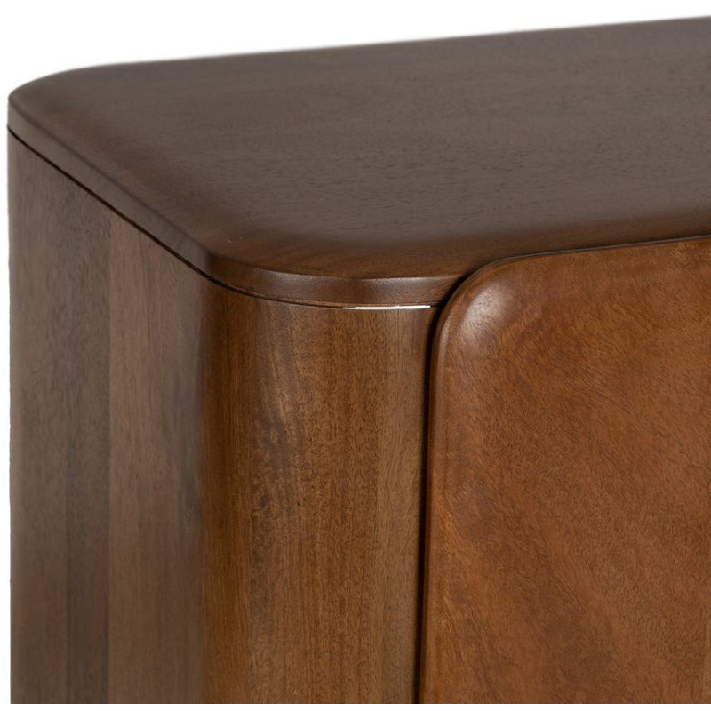 Buffet moderne 4 portes en Bois de manguier Marron Nosy Be - 3