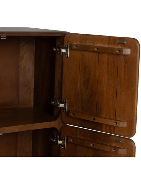 Buffet moderne 4 portes en Bois de manguier Marron Nosy Be - 5