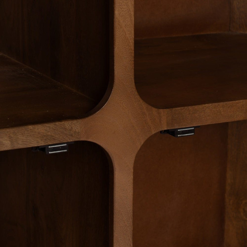 Buffet moderne 4 portes en Bois de manguier Marron Nosy Be - 6