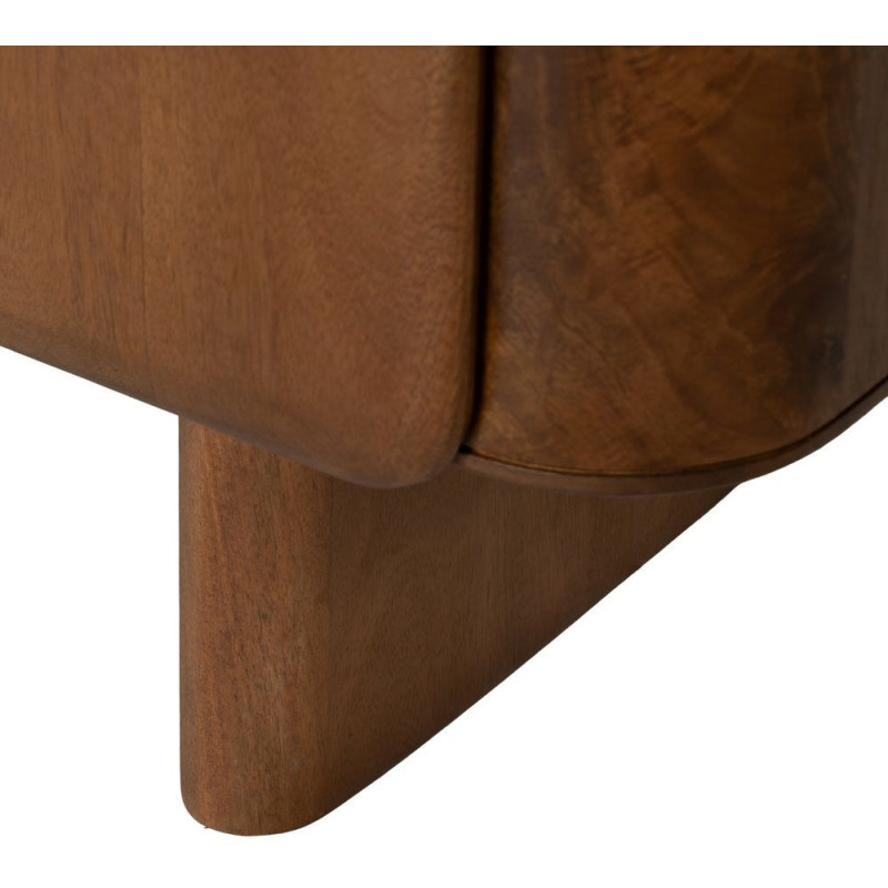 Buffet moderne 4 portes en Bois de manguier Marron Nosy Be - 9