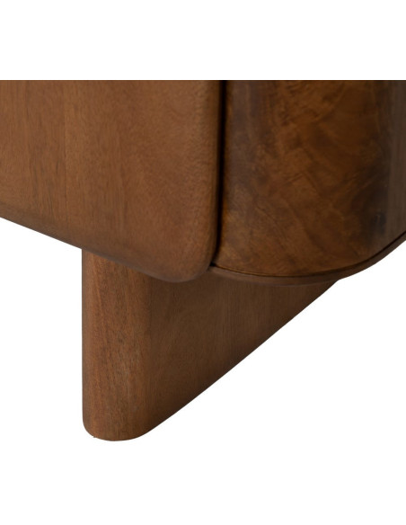 Buffet moderne 4 portes en Bois de manguier Marron Nosy Be - 9