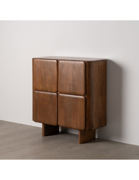 Buffet moderne 4 portes en Bois de manguier Marron Nosy Be - 10