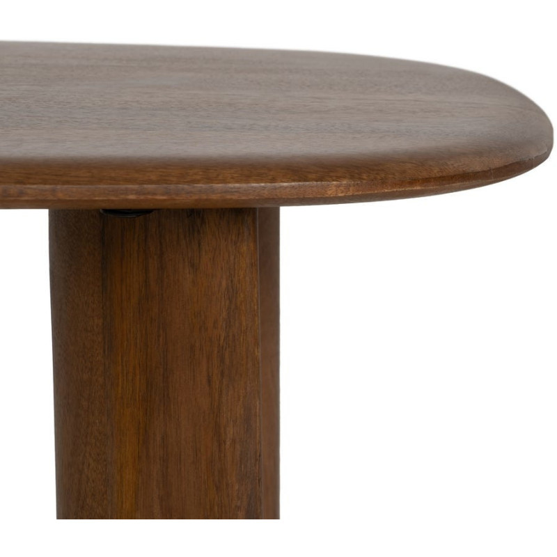 Grande Table basse moderne Ovale en Bois de manguier Marron Nosy Be - 4