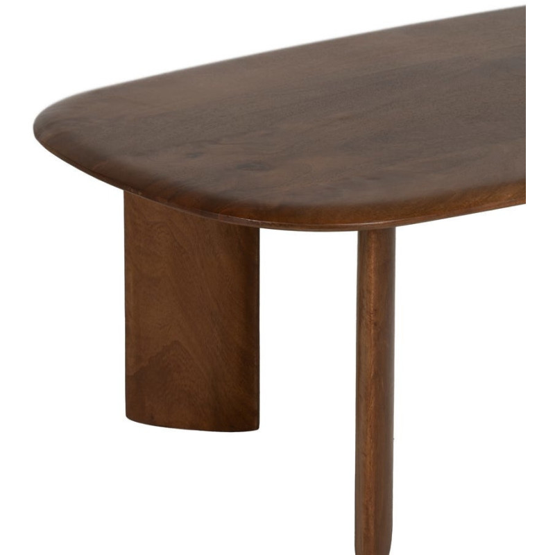 Grande Table basse moderne Ovale en Bois de manguier Marron Nosy Be - 5