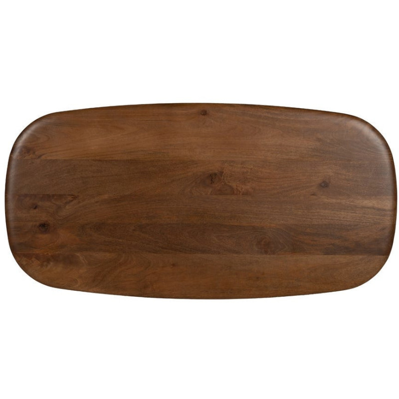 Grande Table basse moderne Ovale en Bois de manguier Marron Nosy Be - 6