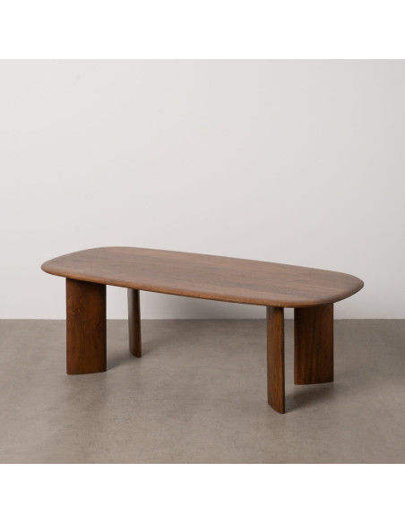 Grande Table basse moderne Ovale en Bois de manguier Marron Nosy Be - 8