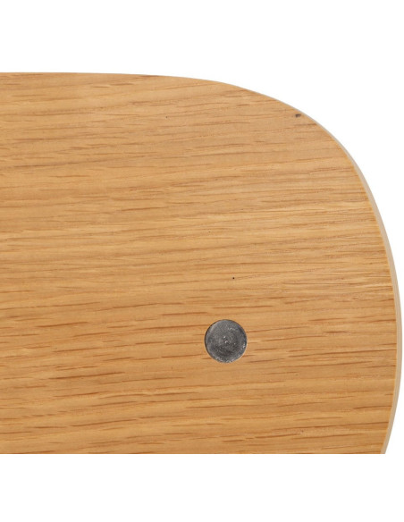 Chaise moderne d'écolier en Tissu Bleu Plywood Naturel Métal Noir Nelda (Lot de 4) - 11