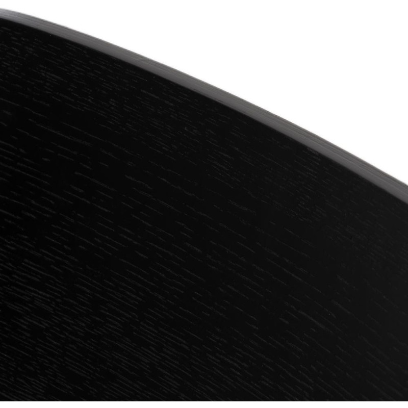 Chaise moderne d'écolier en Tissu Blanc Plywood Noir Métal Noir Nelda (Lot de 4) - 6