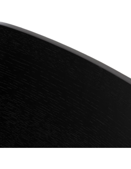 Chaise moderne d'écolier en Tissu Blanc Plywood Noir Métal Noir Nelda (Lot de 4) - 6