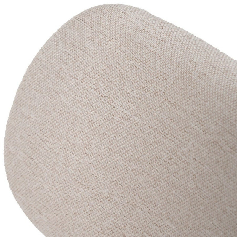 Chaise originale moderne en Tissu Métal Blanc crème Zira (Lot de 6) - 5