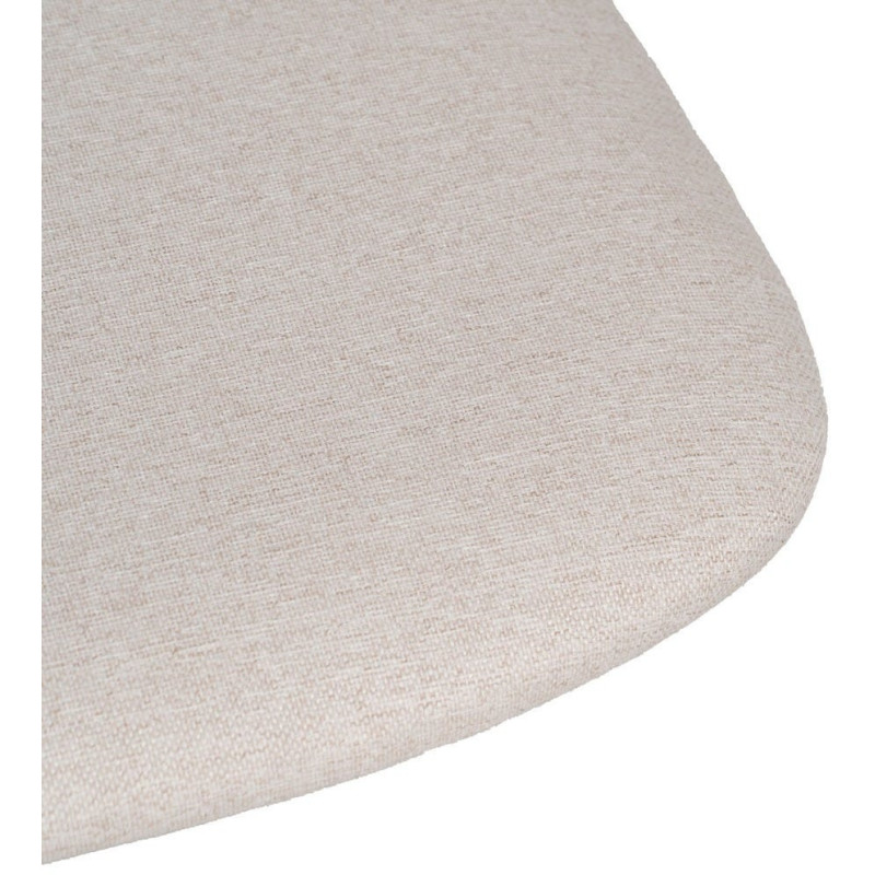 Chaise originale moderne en Tissu Métal Blanc crème Zira (Lot de 6) - 6