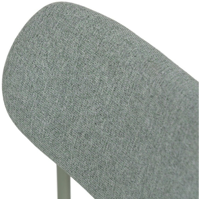 Chaise originale moderne en Tissu Métal Vert Zira (Lot de 6) - 6