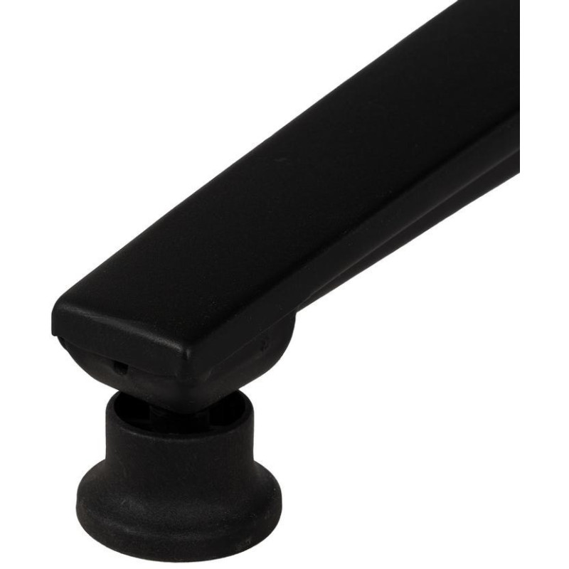 Grand Fauteuil pivotant moderne en Tissu Jaune moutarde Métal Noir Fabian - 11