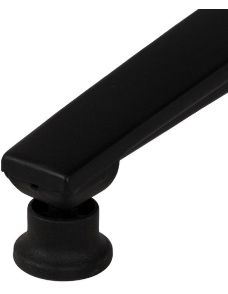 Grand Fauteuil pivotant moderne en Tissu Jaune moutarde Métal Noir Fabian - 11