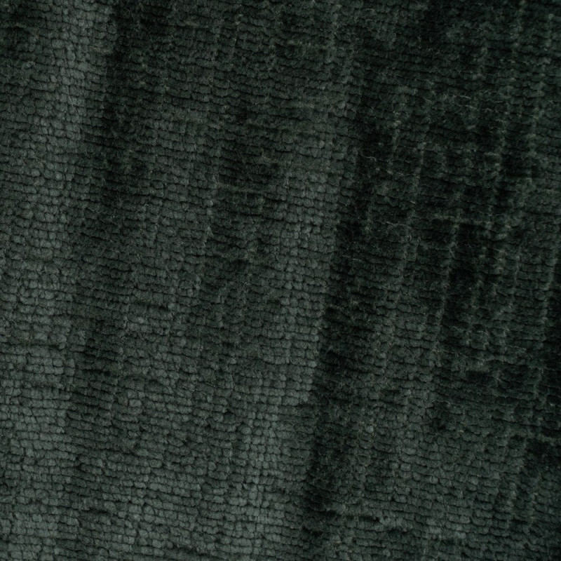 Grand Fauteuil pivotant moderne en Tissu Vert Métal Noir Fabian - 11