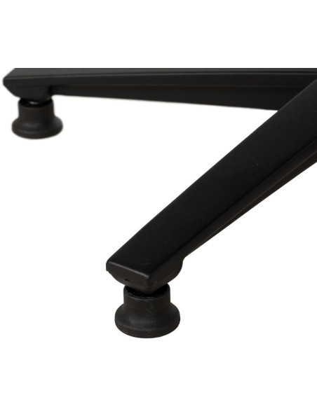 Grand Fauteuil pivotant moderne en Tissu Vert Métal Noir Fabian - 15