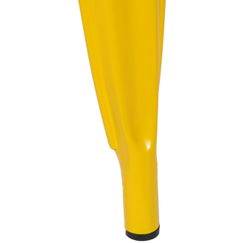 Chaise industrielle chic en Métal Jaune Dallas (Lot de 4) - 11