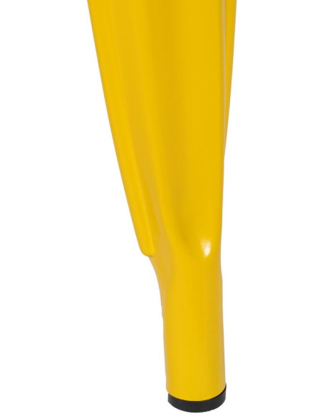 Chaise industrielle chic en Métal Jaune Dallas (Lot de 4) - 11