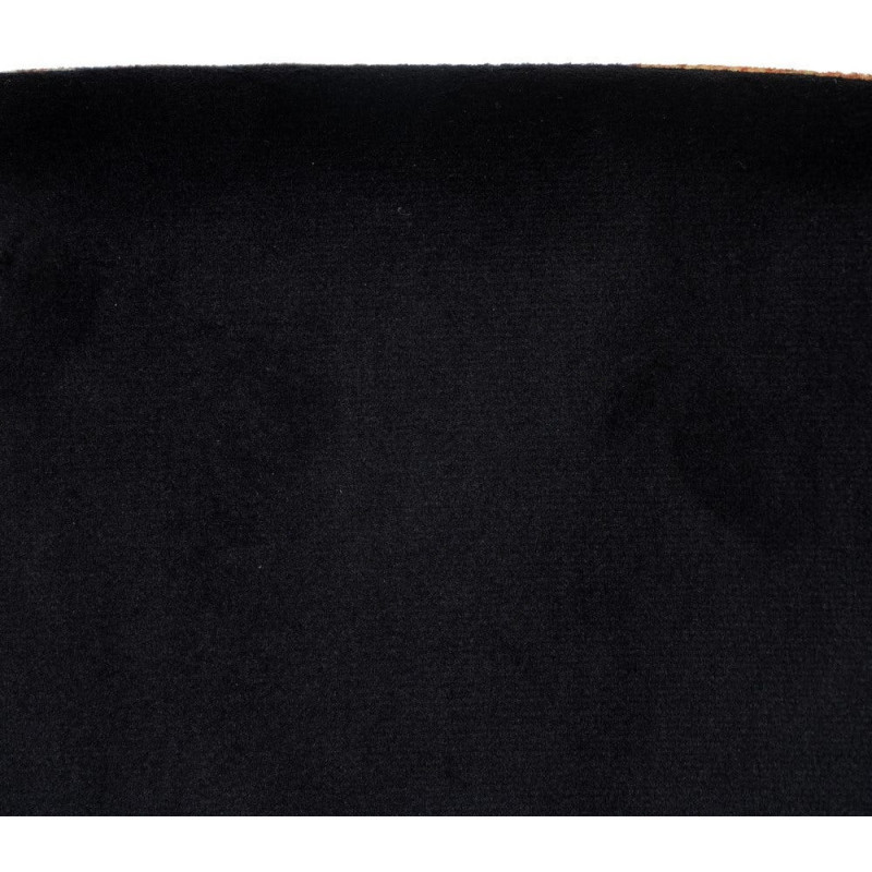 Chaise originale dos motif fleurs en Tissu Métal Noir Nerea (Lot de 4) - 11