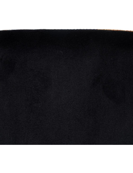 Chaise originale dos motif fleurs en Tissu Métal Noir Nerea (Lot de 4) - 11