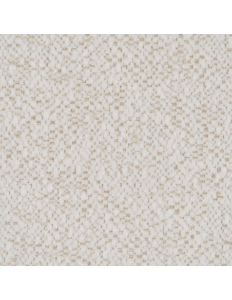 Chaise moderne bouclette en Tissu Blanc Bouclé Métal Noir Flavio (Lot de 4) - 11