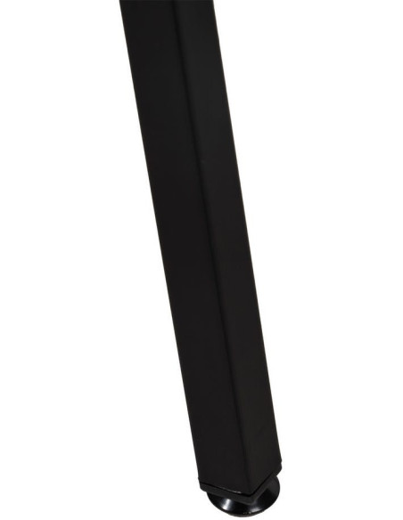 Chaise moderne bouclette en Tissu Blanc Bouclé Métal Noir Flavio (Lot de 4) - 12