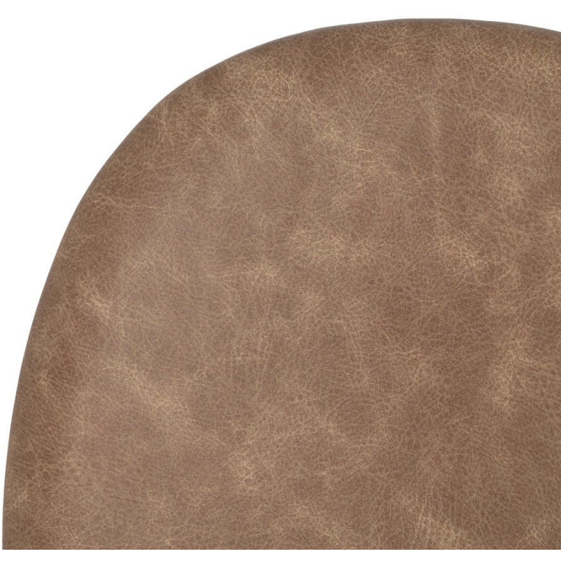 Chaise vintage chic en Polyuréthane Beige Métal Noir (Lot de 2) - 6