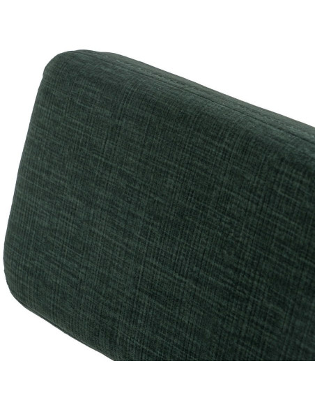 Tabouret de bar moderne en Tissu Vert Métal Noir Flavio (Lot de 4) - 6