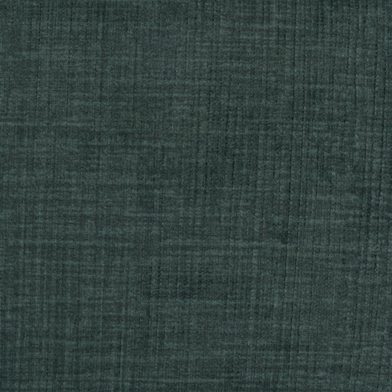 Tabouret de bar moderne en Tissu Vert Métal Noir Flavio (Lot de 4) - 10