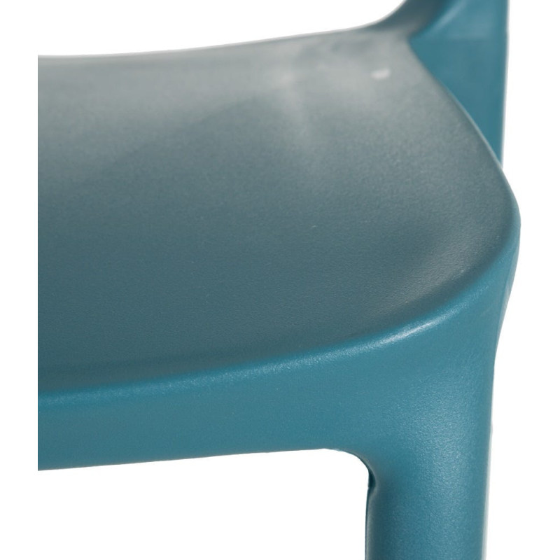 Chaise moderne design en Polypropylène Bleu Frida (Lot de 4) - 5