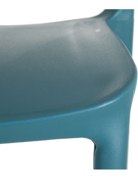 Chaise moderne design en Polypropylène Bleu Frida (Lot de 4) - 5