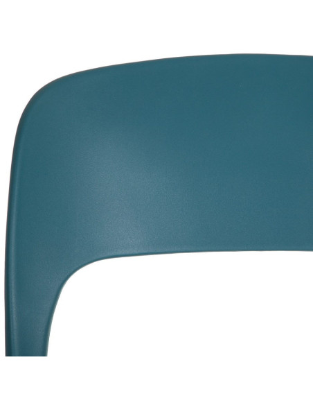 Chaise moderne design en Polypropylène Bleu Frida (Lot de 4) - 6