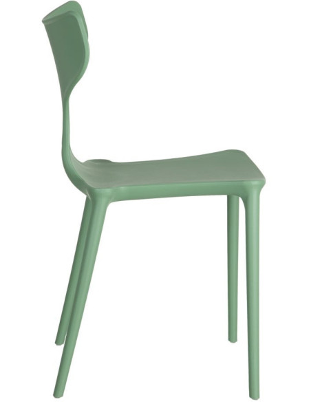 Chaise originale design en Polypropylène Vert menthe Yenia (Lot de 4) - 3