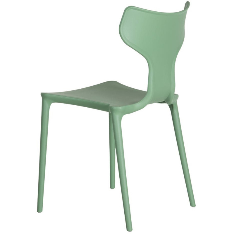 Chaise originale design en Polypropylène Vert menthe Yenia (Lot de 4) - 4