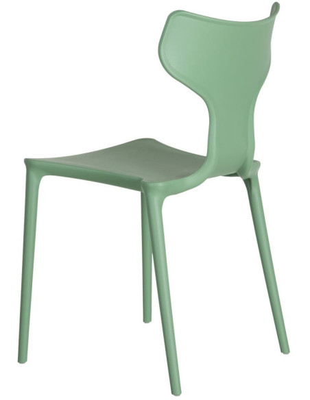 Chaise originale design en Polypropylène Vert menthe Yenia (Lot de 4) - 4
