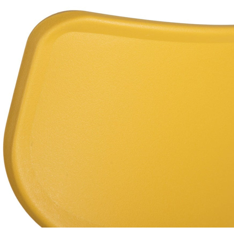 Chaise originale design en Polypropylène Jaune Yenia (Lot de 4) - 5