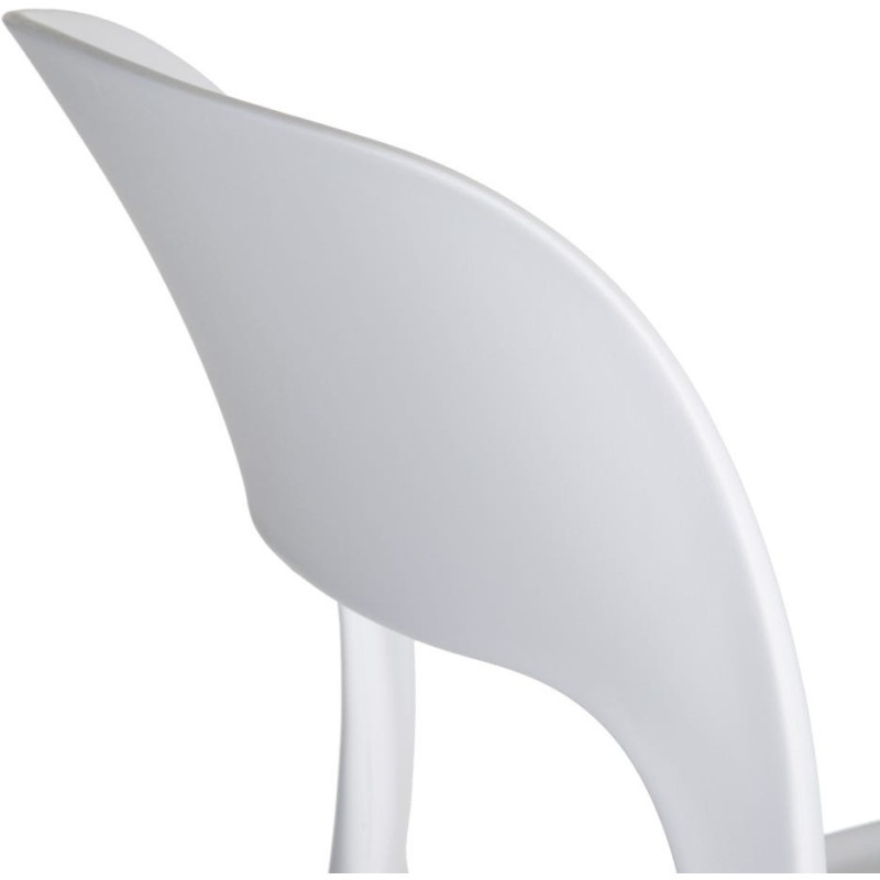 Chaise moderne design en Polypropylène Blanc Frida (Lot de 4) - 7