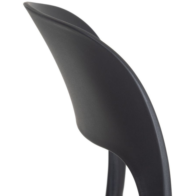 Chaise moderne design en Polypropylène Gris foncé Frida (Lot de 4) - 6