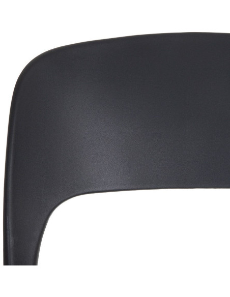 Chaise moderne design en Polypropylène Gris foncé Frida (Lot de 4) - 7