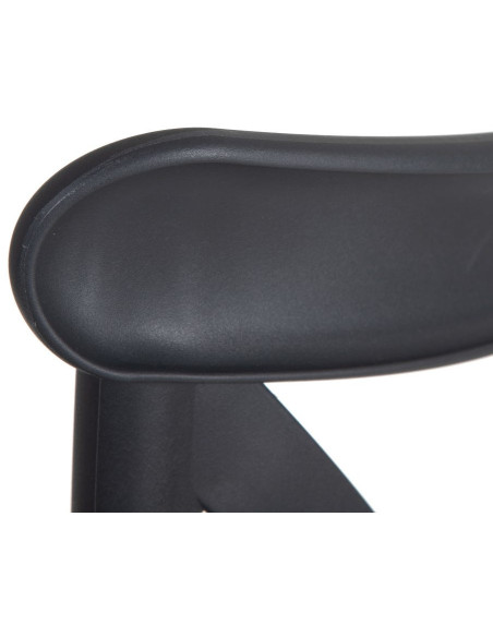 Chaise bistrot moderne en Polypropylène Gris foncé Yania (Lot de 4) - 5