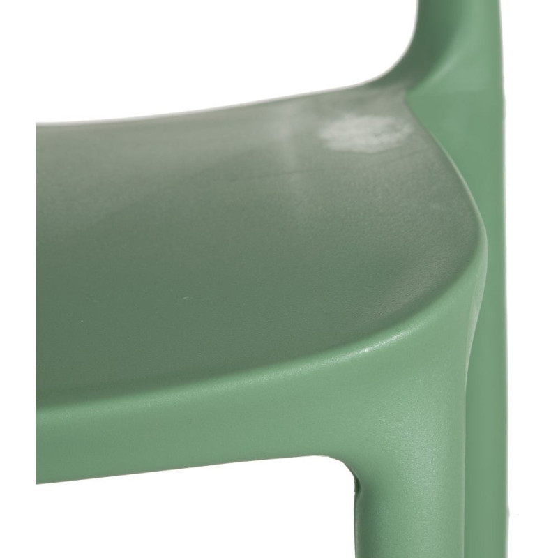 Chaise moderne design en Polypropylène Vert menthe Frida (Lot de 4) - 4
