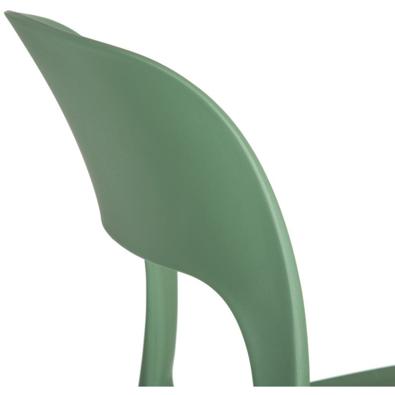 Chaise moderne design en Polypropylène Vert menthe Frida (Lot de 4) - 6