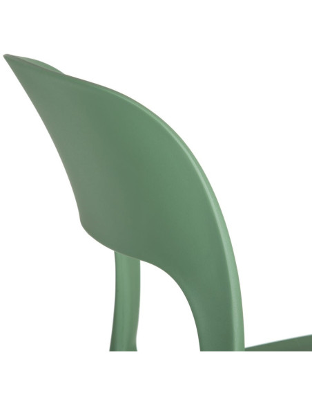 Chaise moderne design en Polypropylène Vert menthe Frida (Lot de 4) - 6