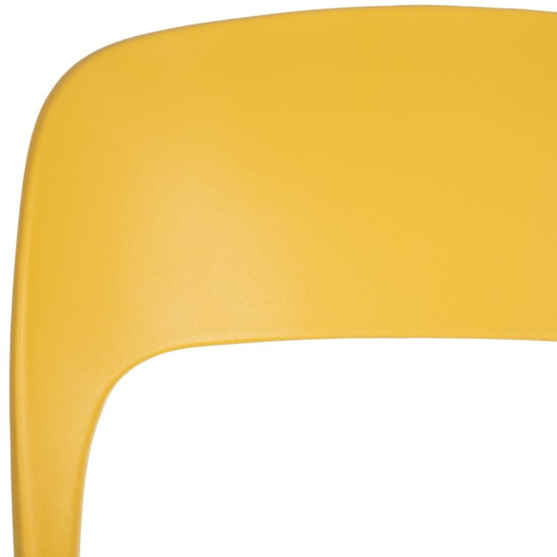 Chaise moderne design en Polypropylène Jaune Frida (Lot de 4) - 7