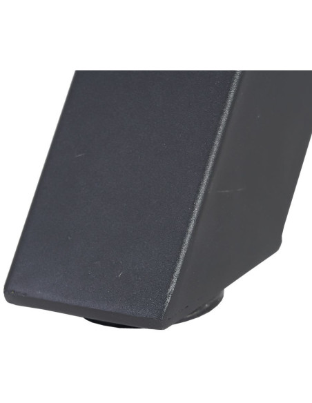 Table à manger moderne Ronde 4 personnes en Bois MDF Marron Métal Noir Maira - 7