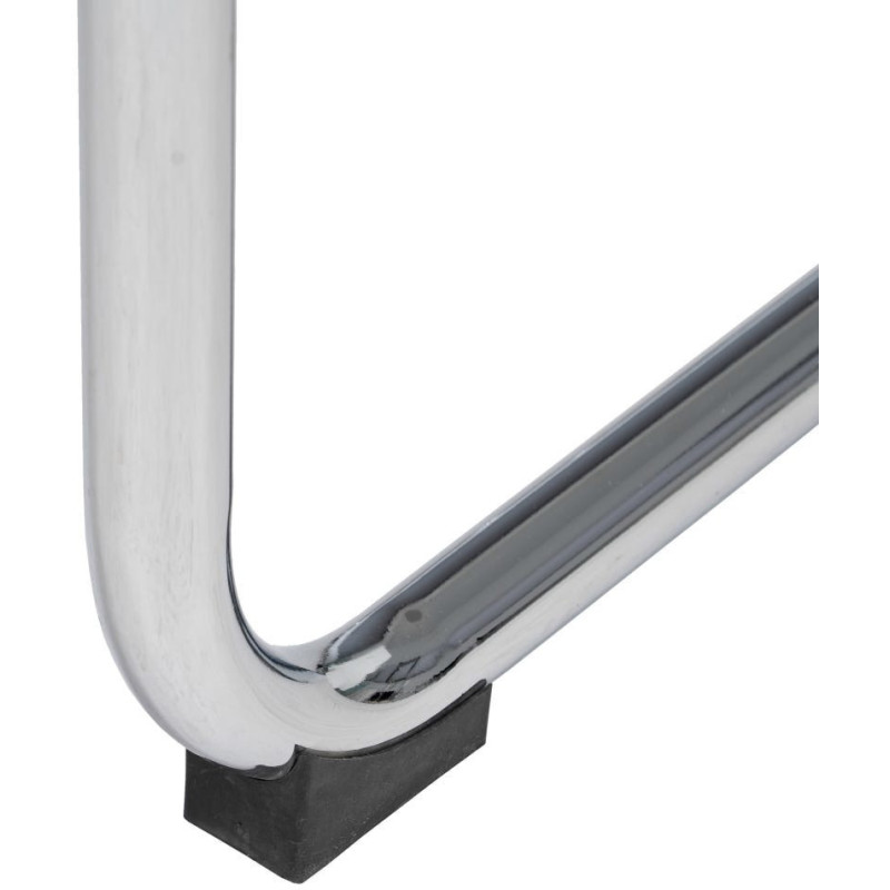 Chaise vintage en Métal Argenté Abs Gris Brillant Senda (Lot de 4) - 11