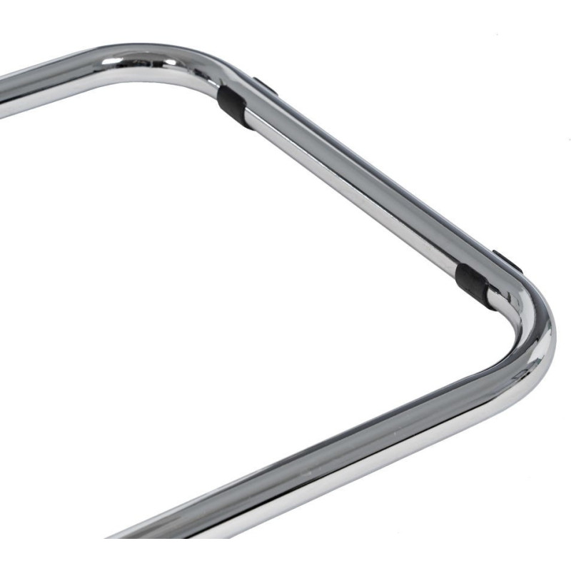 Chaise vintage en Métal Argenté Abs Gris Brillant Senda (Lot de 4) - 12